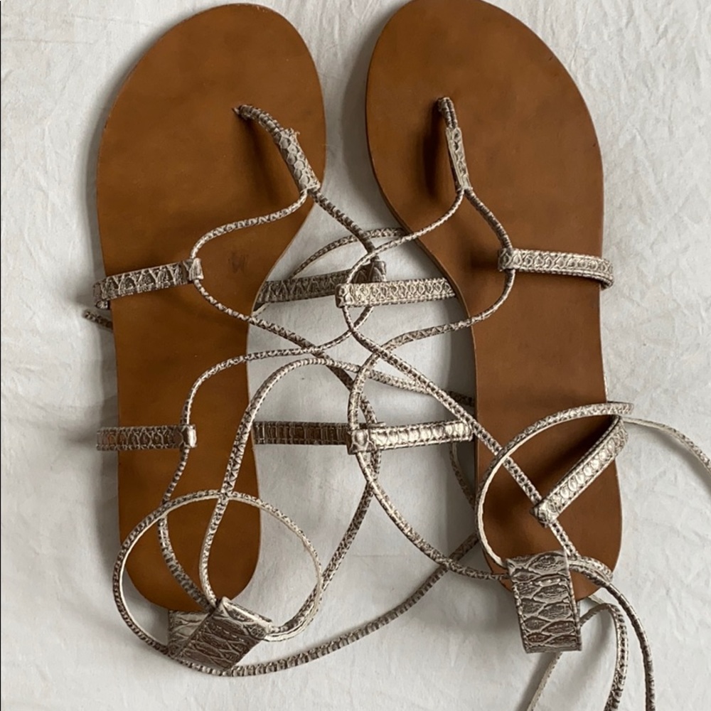Lace up sandals